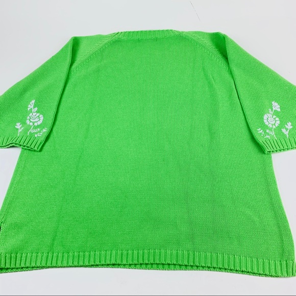 Blaine Trump - Long Sleeves Sweater- Green -1X - Picture 5 of 6
